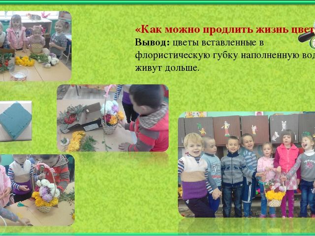 Познавательное развитие детей среднего и старшего дошкольного возраста при использовании инновационных методов экспериментирования»