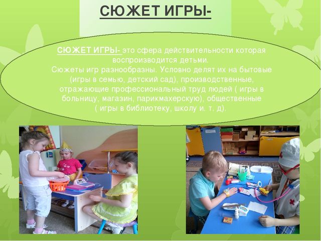 Сюжетно ролевая игра отражает