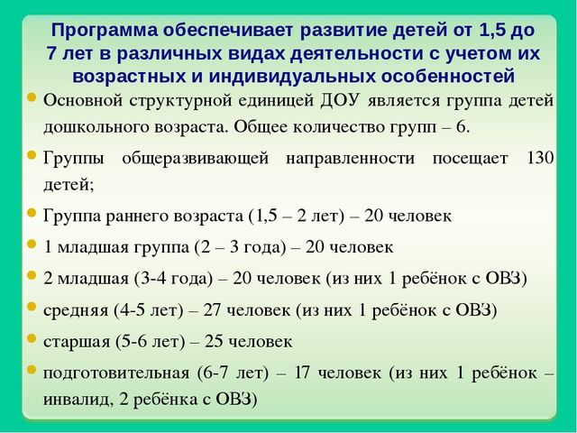 Презентация образовательной программы ДОУ