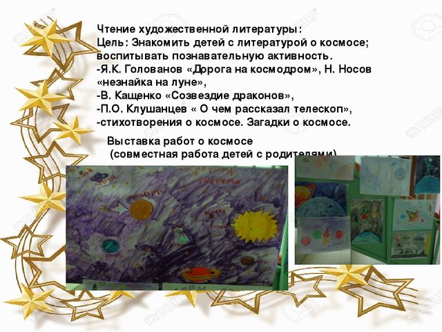 Презентация "Тематическая неделя о космосе в подготовительной группе"