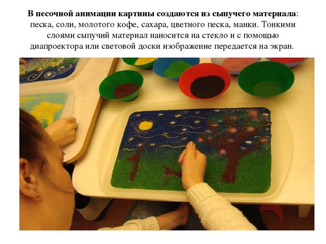 Презентация на тему: "Этапы песочной анимации"