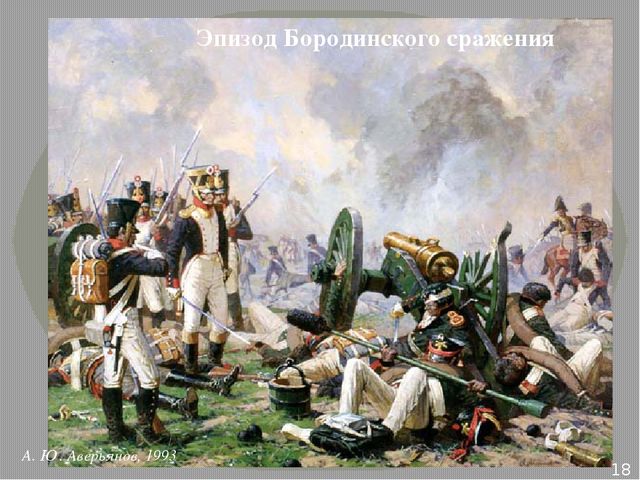 Презентация по ознакомлению с окружающим на тему "Бородинское сражение" для детей подготовительной группы к совместному проекту библиотеки и детского сада