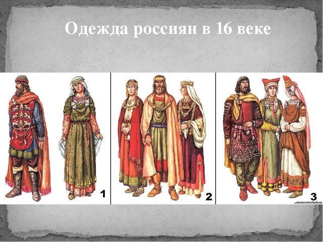 Быт в России в 16 веке.