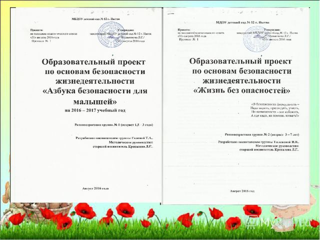 Из опыта работы "Образовательная деятельность детского сада по воспитанию у дошкольников безопасного поведения"