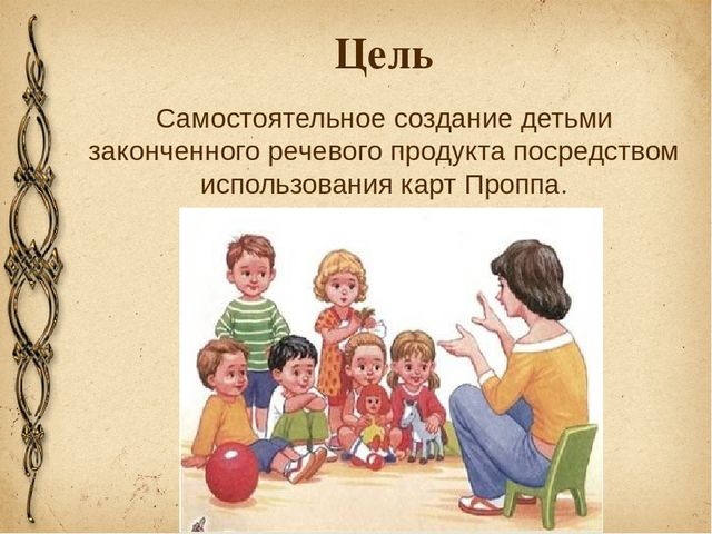 Презентация опыта работы «Развитие связной речи детей посредством использования карт В.Я. Проппа».