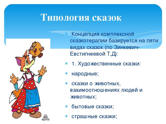 Презентация на тему "Использование сказкотерапии"