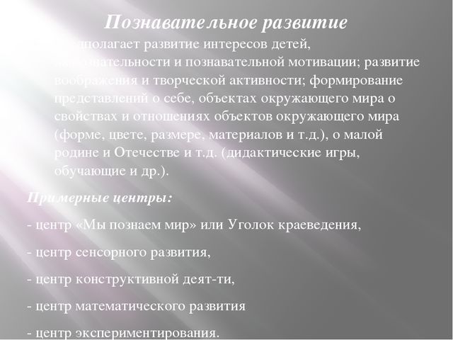 Организация развивающей предметно-пространственной среды дошкольников в соответствии с требованиями ФГОС ДО