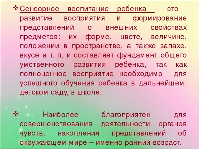 Презентация "Развитие сенсорных способностей через дидактические игры у детей"