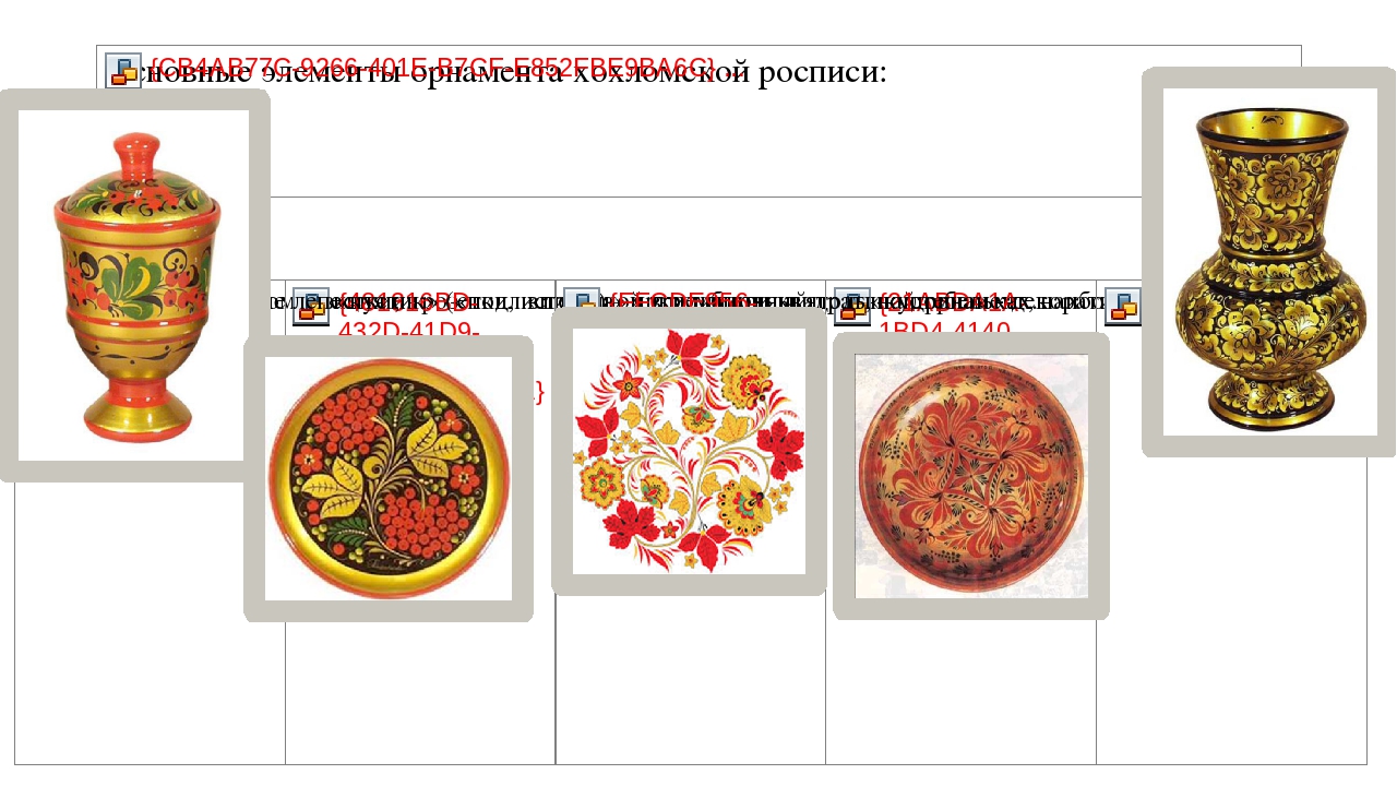 Презентация "Знакомство дошкольников с хохломской росписью""