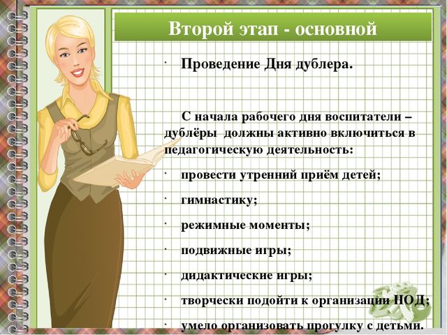 "День дублера"- как эффективная форма взаимодействия дошкольного учреждения с семьями воспитанников