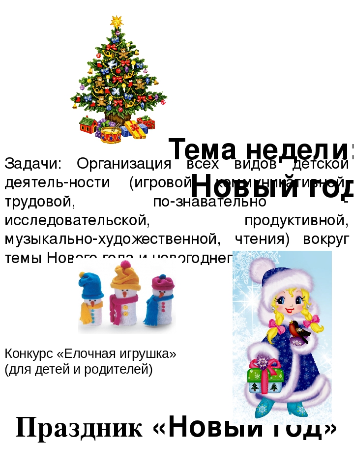 Презентация "Тема недели". Дошкольное воспитание.