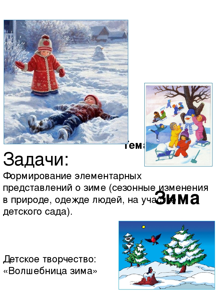 Презентация "Тема недели". Дошкольное воспитание.