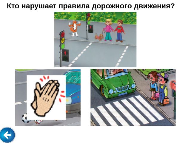 Презентация: интерактивная игра "Правила дорожного движения"