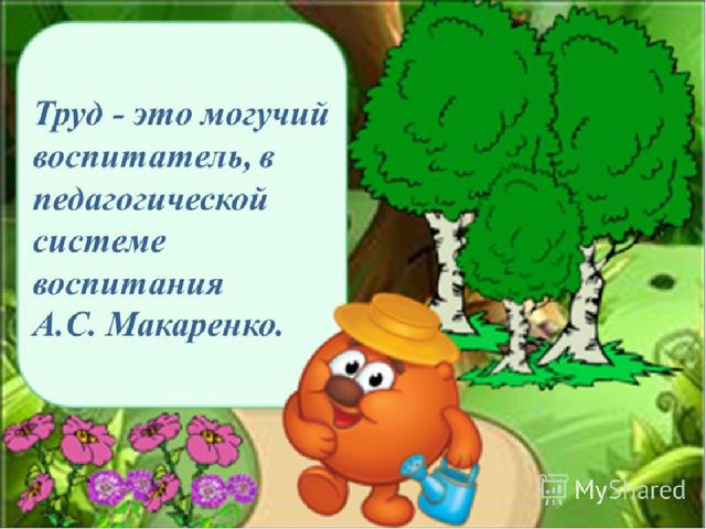 Презентация на тему "трудовое воспитание детей дошкольного возраста"