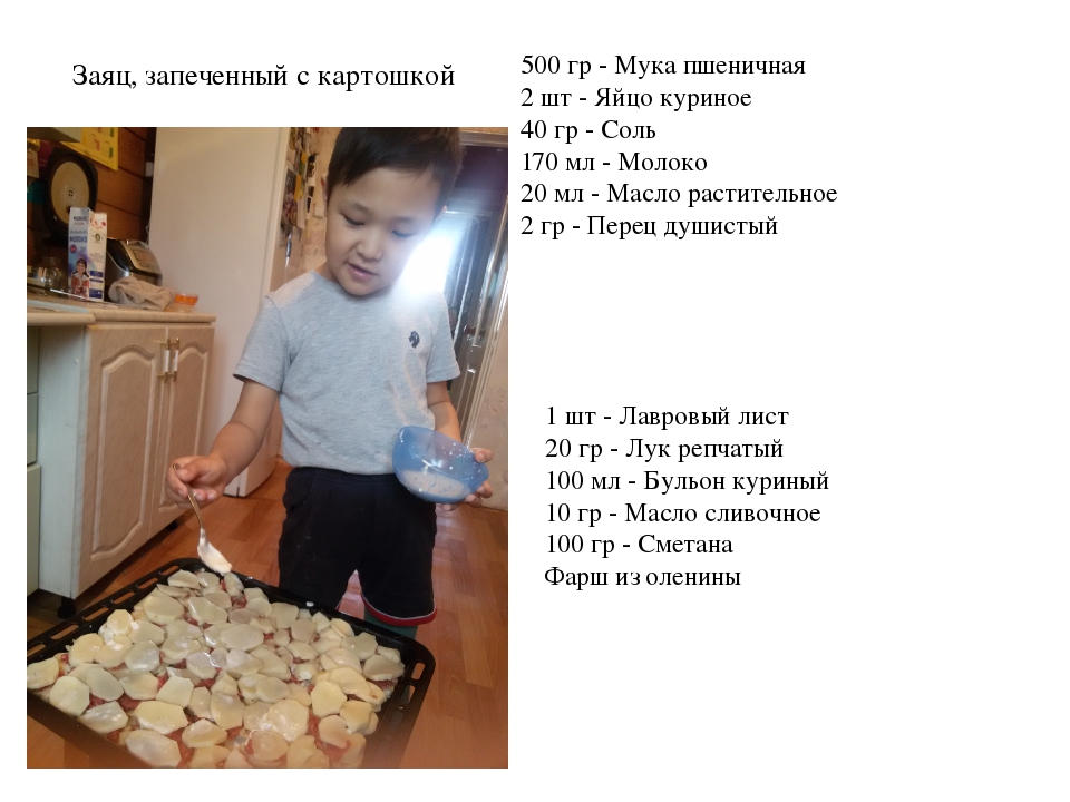 Книжка рецептов для дошколят