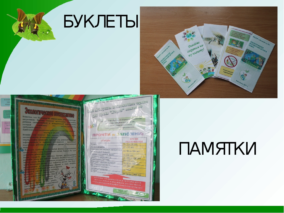 Взаимодействие с родителями по экологическому воспитанию дошкольников