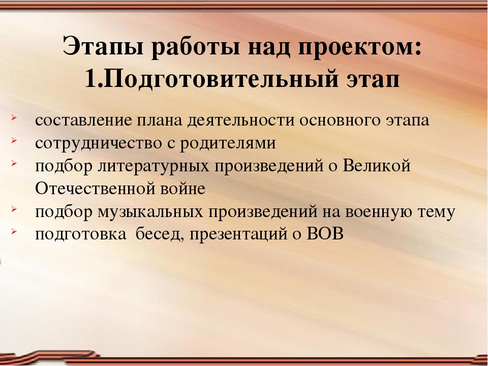 Проект " Поклонимся великим тем годам" старшая группа.