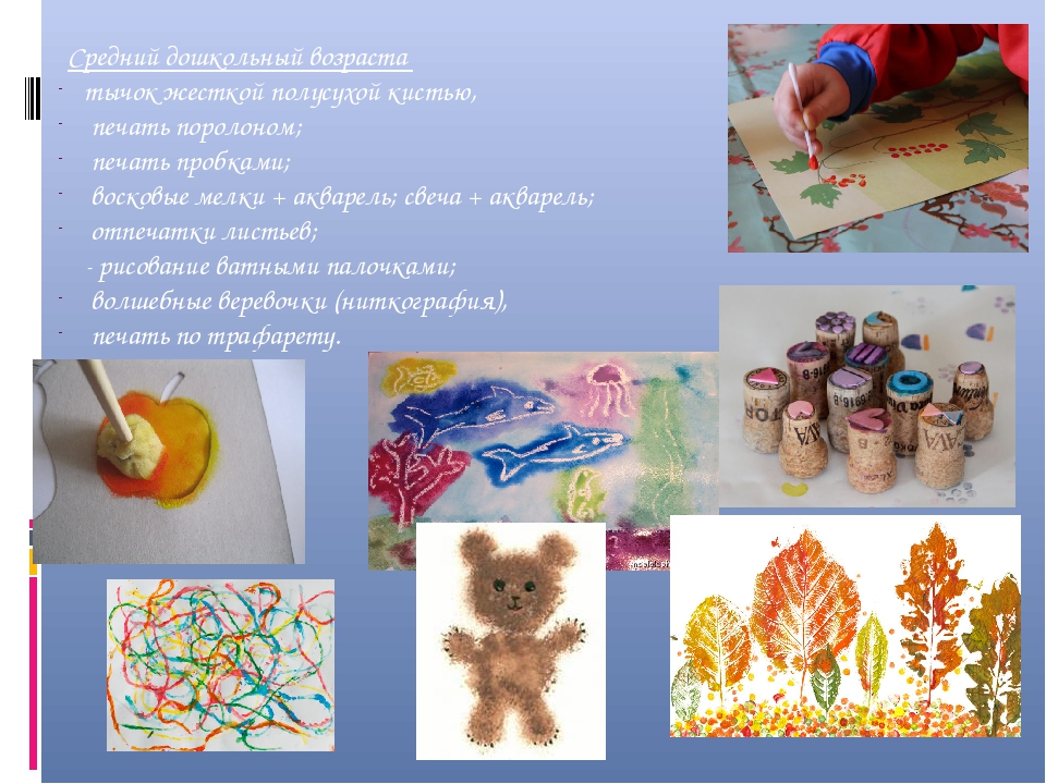 Презентация «Нетрадиционная техника рисования в разных возрастных группах детского сада».