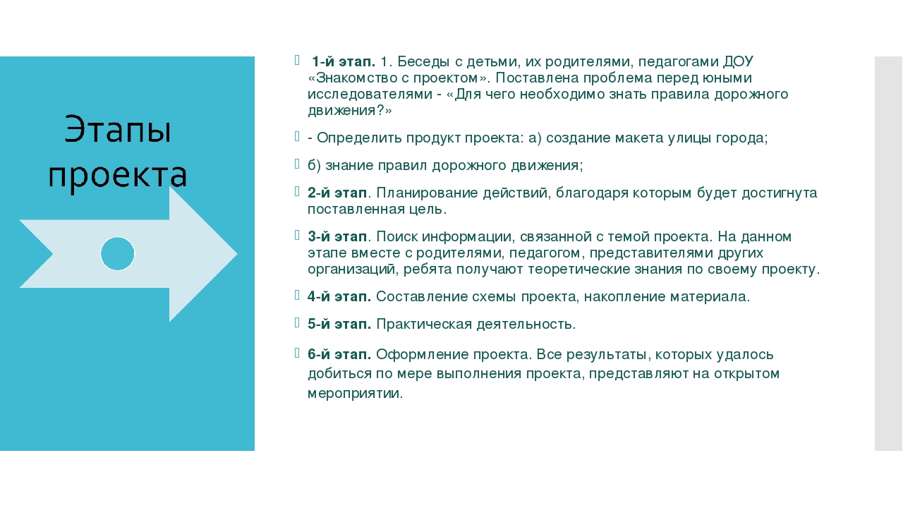 Презентация проекта по ПДД на тему: "Дорога и дети" (подготовительная к школе группа)