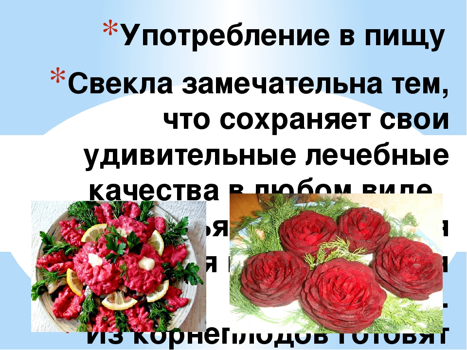 Презентация "Всё про свеклу"