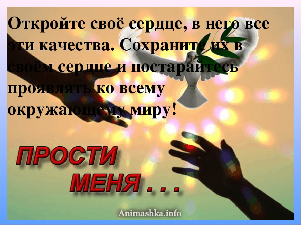 Презентация на тему "Учимся прощать"