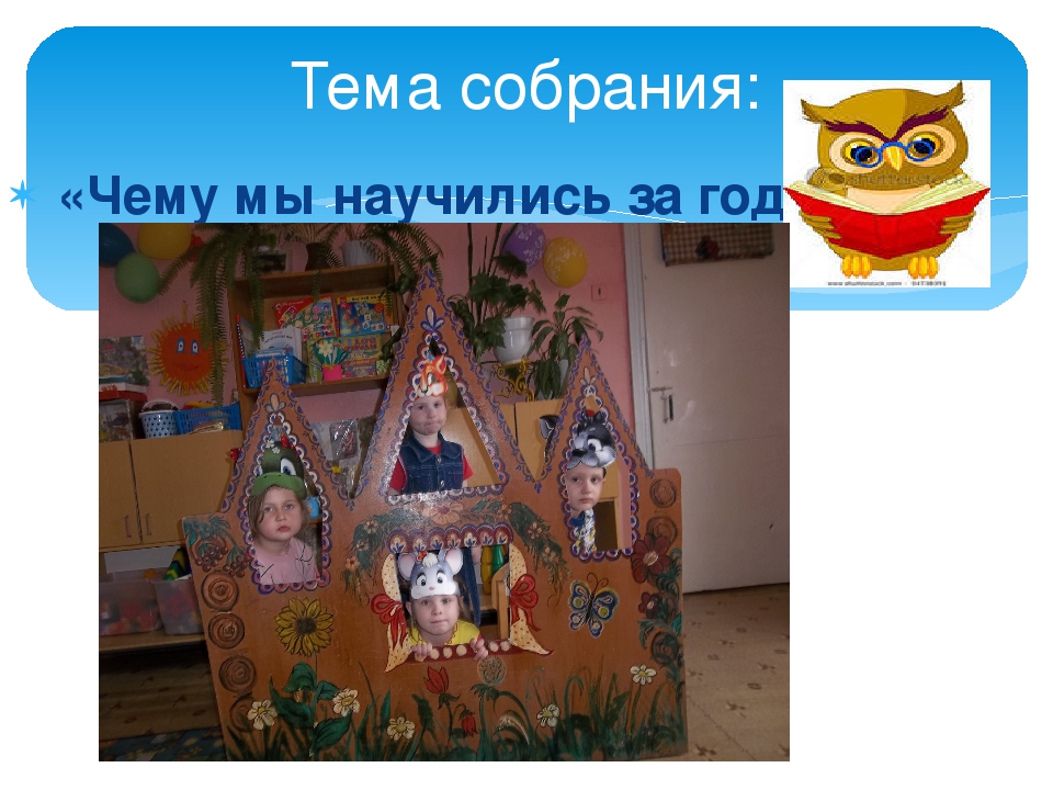 Презентация родительского собрания на тему " Чуму мы научились за год"
