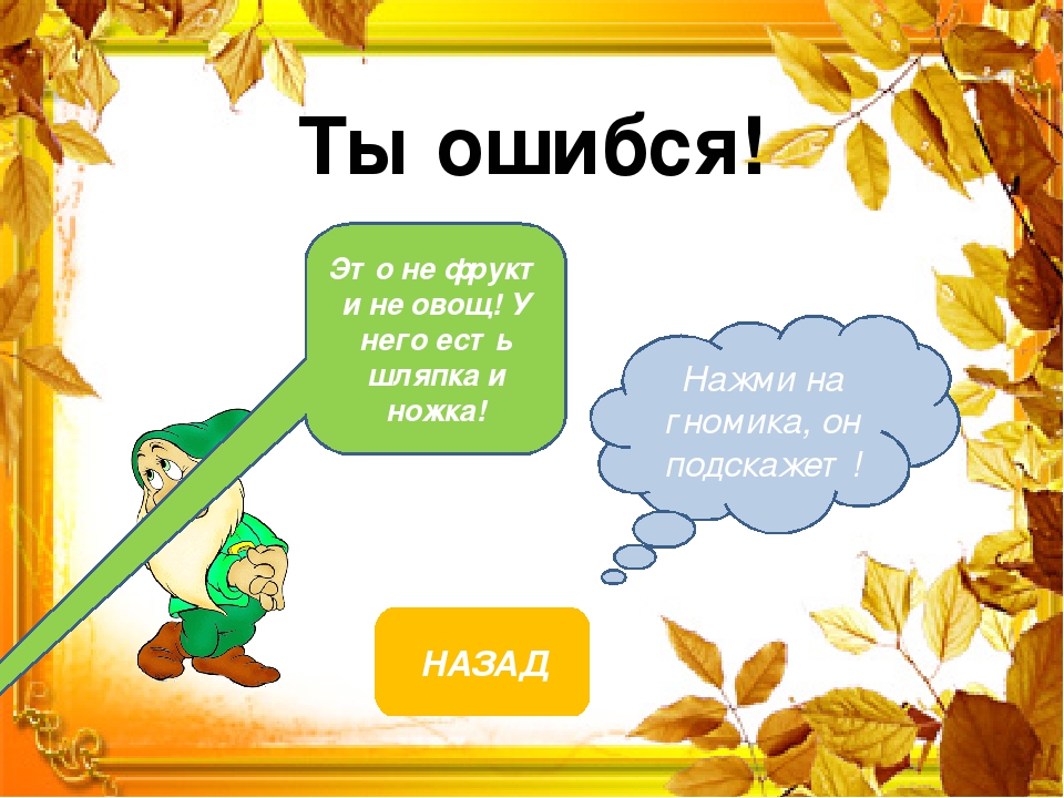 Викторина к тематическому занятию на тему "Осень золотая"