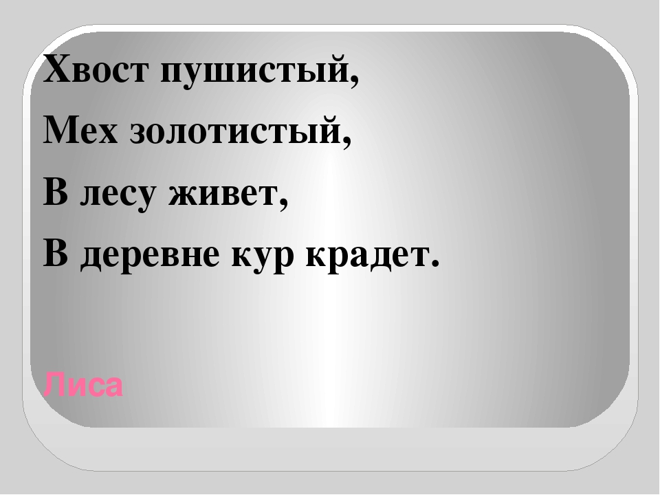 Презентация "Отгадай загадки о животных"