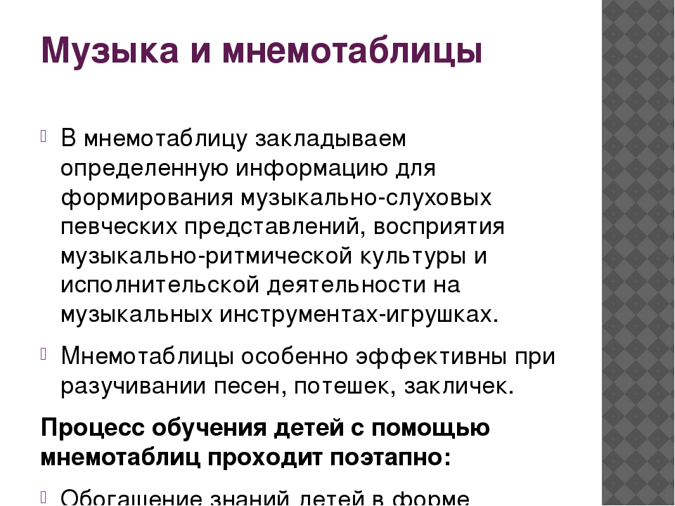 Презентация по теме «Использование технологии «мнемотехника»в образовательном процессе ДОУ