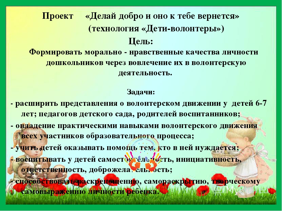 Развитие инициативы и самостоятельности у детей дошкольного возраста в условиях реализации ФГОС. Дети-волонтеры