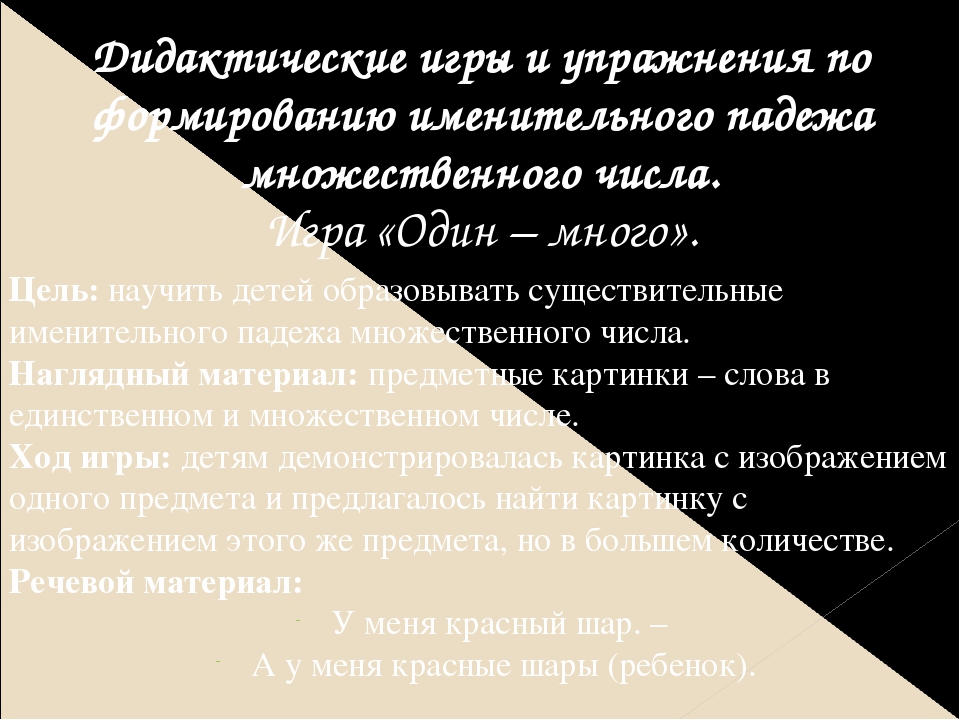 Развитие грамматического строя речи у дошкольников. Задания на развитие морфологических умений детей.