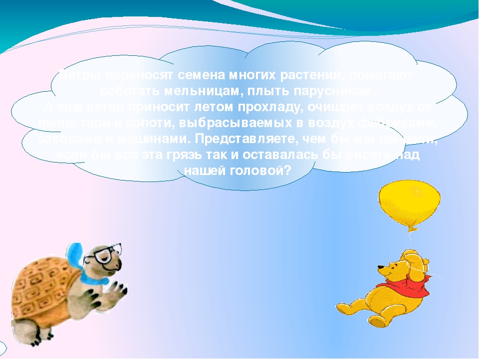 Презентация для дошкольников "Почему идет дождь и дует ветер"