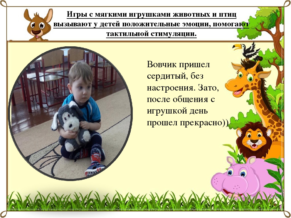 НОД по анималотерапии в 1-ой младшей группе