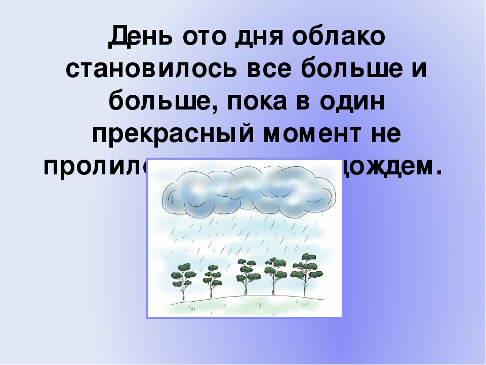 Презентация для детей младшей группы "Сказка про капельку "
