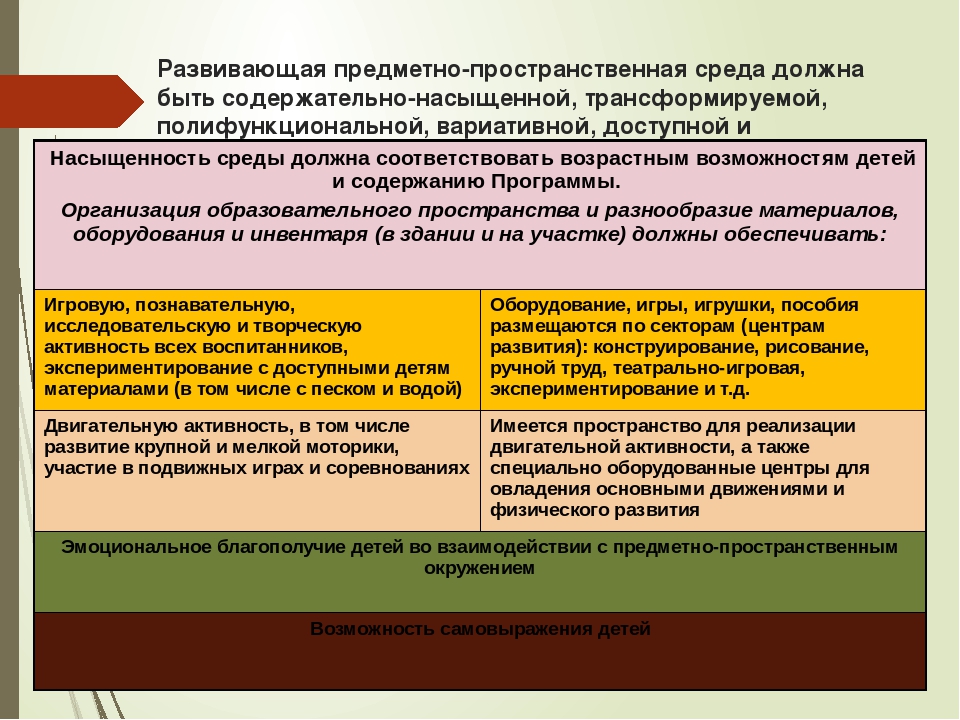Презентация "Организация развивающей предметно-пространственной среды "
