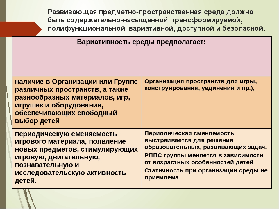 Презентация "Организация развивающей предметно-пространственной среды "