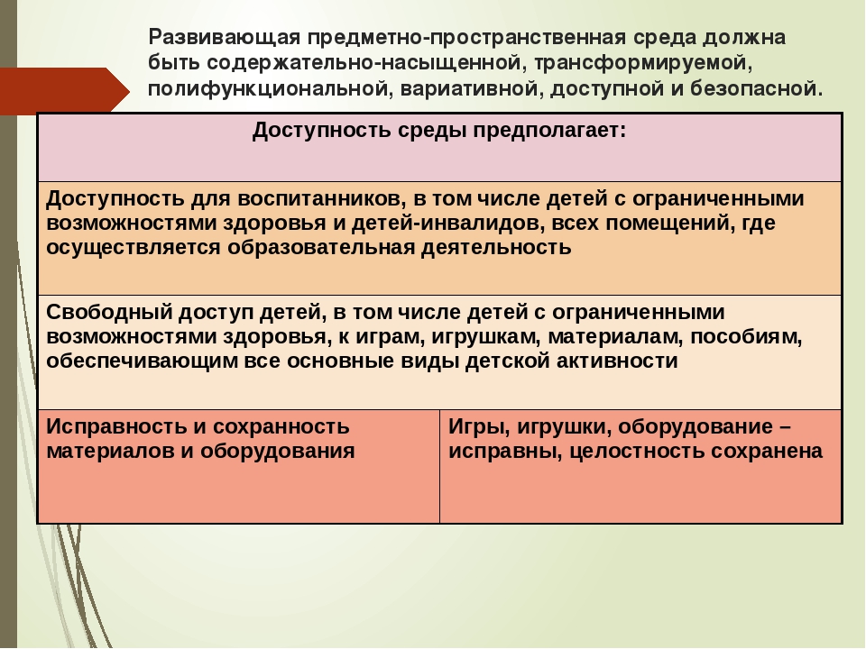Презентация "Организация развивающей предметно-пространственной среды "