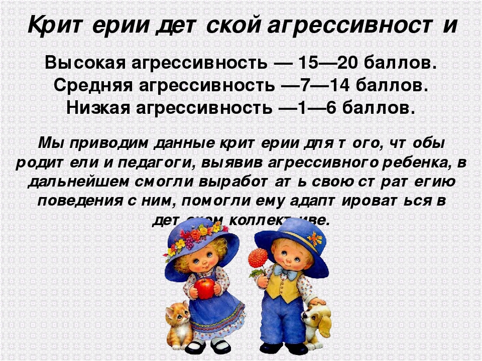 Презентация "Преодоление детской агрессии".