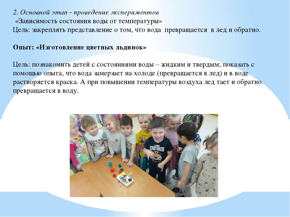 Проект - эксперимент "Цветные льдинки"