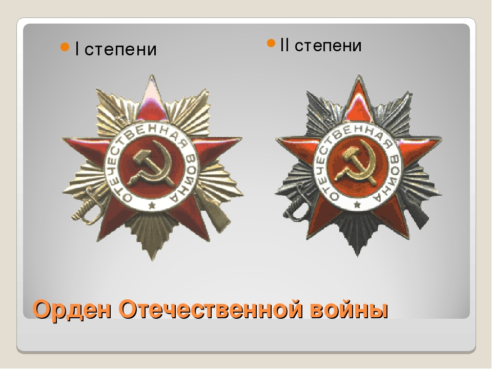Презентация по патриотическому воспитанию " Награды ВОВ"