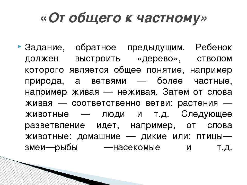 Игры по развитию словесно-логического мышления