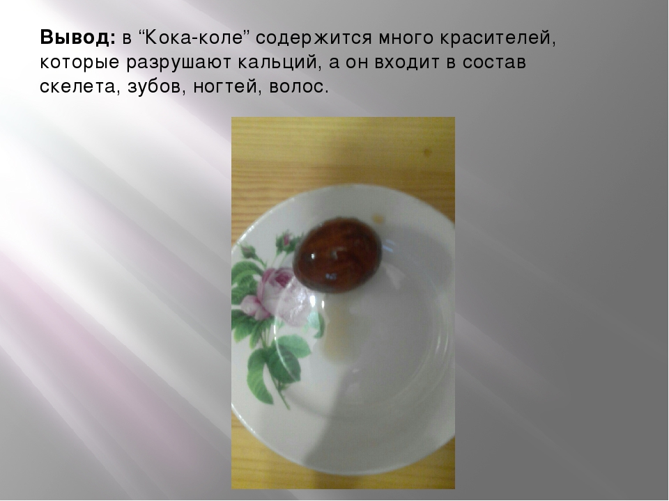 "Кока-кола: польза или вред"