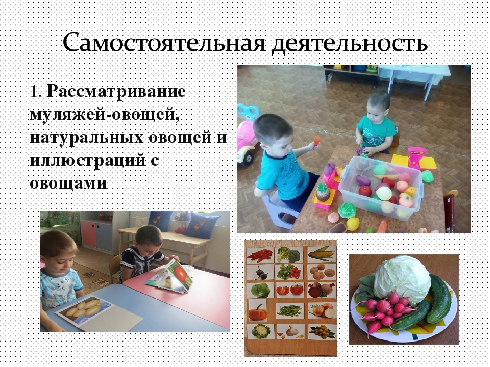 Проект "Овощи" 1 младшая группа