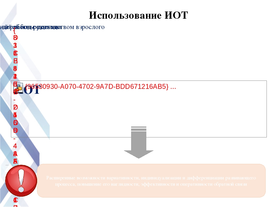 Оптимизация работы воспитателя посредством ИОТ.