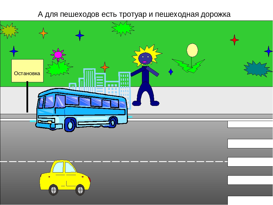Видеоурок по правилам дорожного движения для старшей группы детского сада