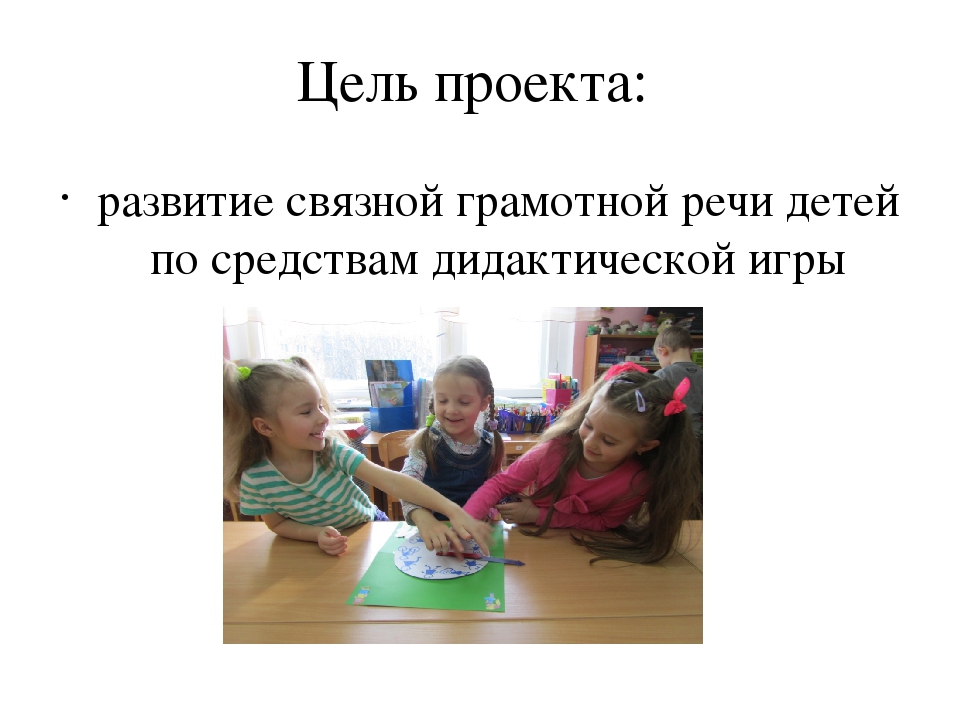 Проект "Развитие речи дошкольников в игровой деятельности"