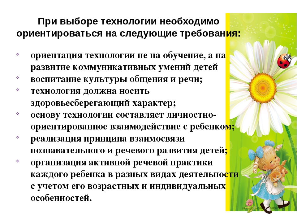 «Современные технологии речевого развития детей в условиях реализации ФГОС дошкольного образования »