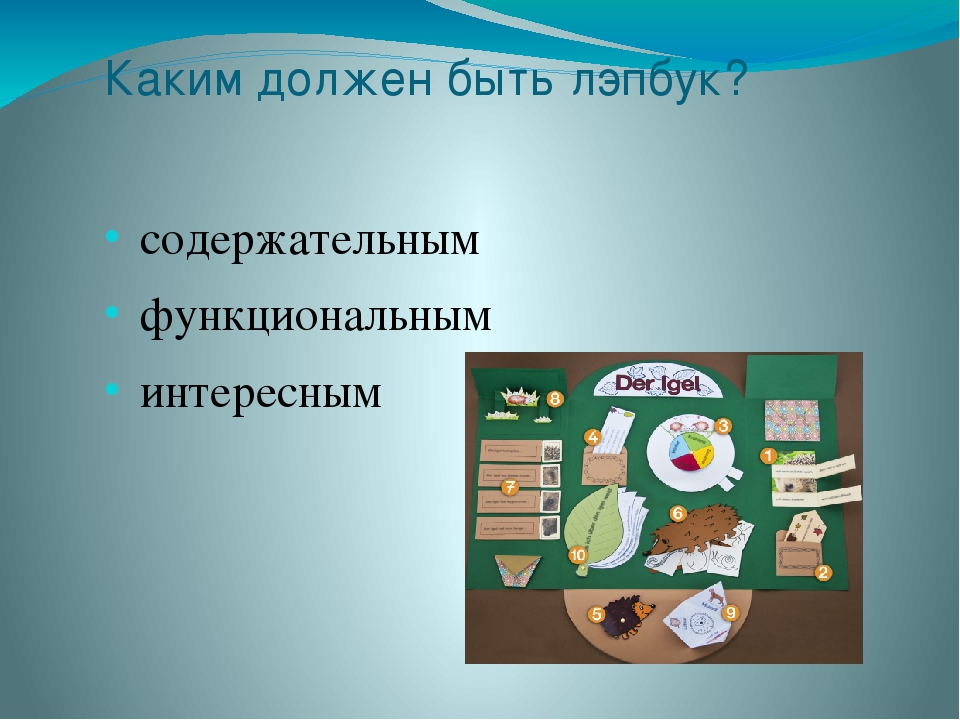 Презентация "Из чего состоит лэпбук"