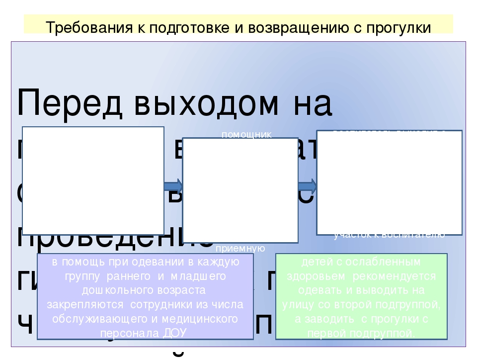 Презентация на тему "Проведение прогулки в детском саду"