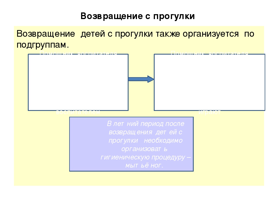 Презентация на тему "Проведение прогулки в детском саду"